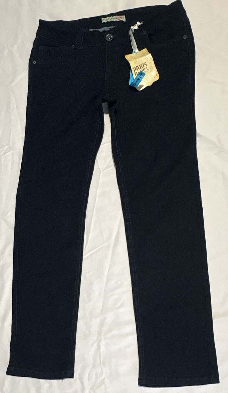 Paris Blues Skinny Jeans Black Denim New with Tags